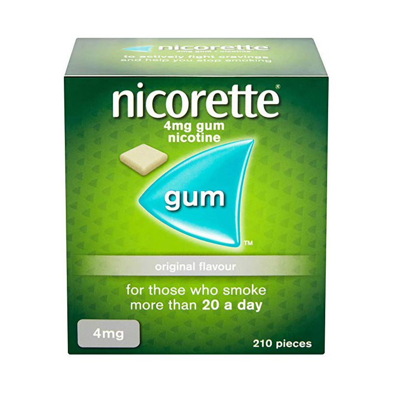 Nicorette 4mg Sugar Free Original Gum - 210 Pieces